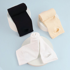 Ballet dance practice socks for children, two-in-one white leggings socks, toe socks for adults, women's socks, large socks, dance socks