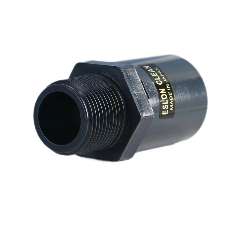 日本积水SEKISUI日标CLEAN-PVC超纯水外牙直通 外螺纹直通