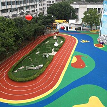 专业幼儿园塑胶跑道地面施工铺装团队epdm弹性场地建设