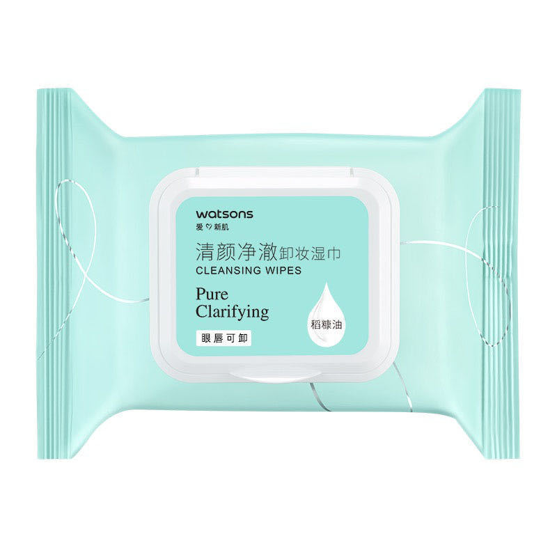 Watsons counter-qingyan cleansing makeup remover wipes new style 25 pieces