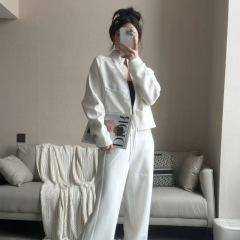 alo开衫拉链卫衣运动外套女春秋宽松跑步健身瑜伽服上衣裤子套装
