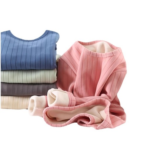 Children's winter warm and thick base shirt, girls' autumn and winter two-in-one fuzzy warm top, close-fitting innerwear for winter clothing