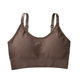 Seamless Japanese bear thread wrapped chest tube top beauty back anti-exposure adjustable shoulder strap wireless sports bra for women