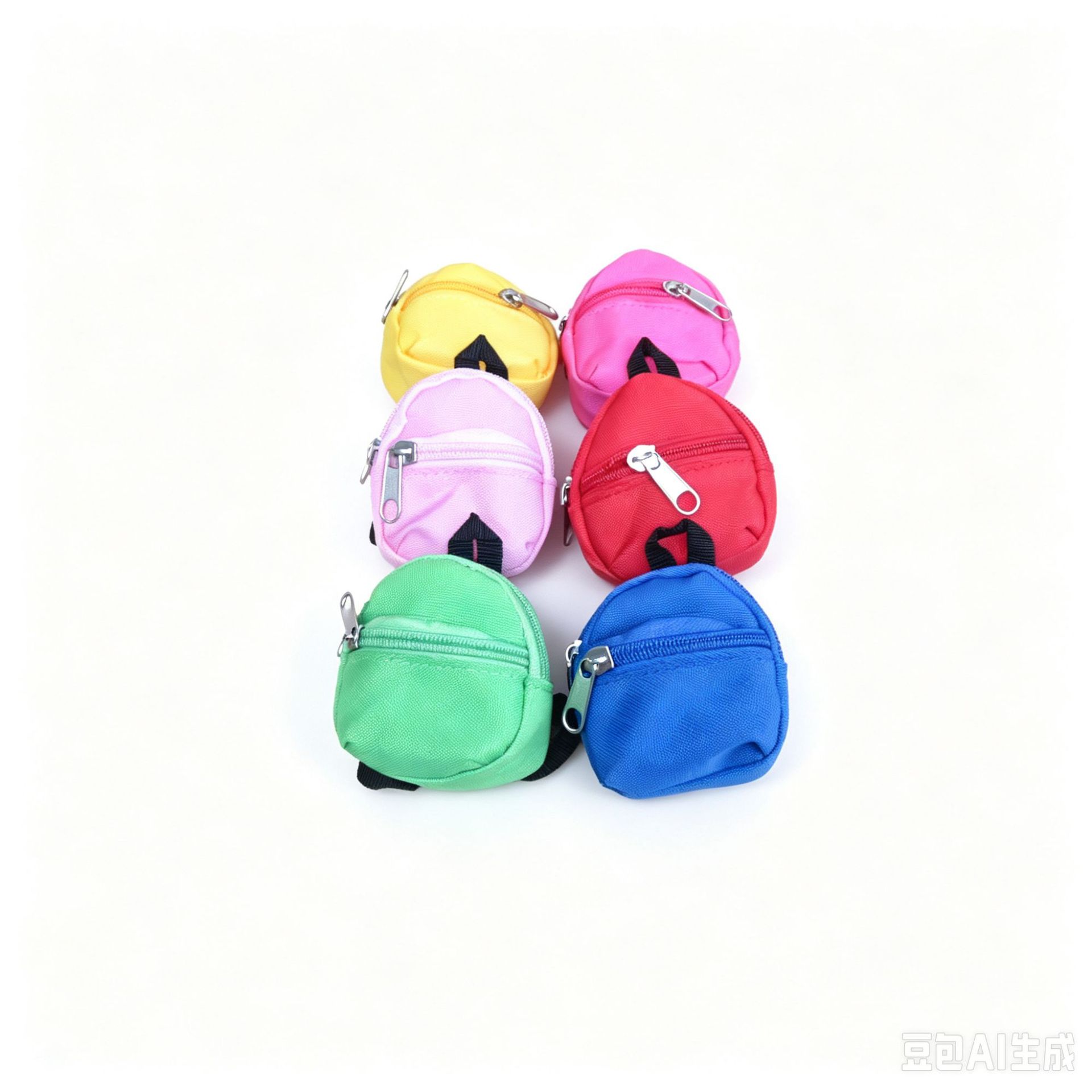 Mini Çift Omuz Bozuk Para Sırt Çantası Bez Bebek Kıyafet Değiştirme Sırt Çantası Polyester Oxford Kumaş Bozuk Para Kitap Çantası Asılı Aksesuar Cüzdan