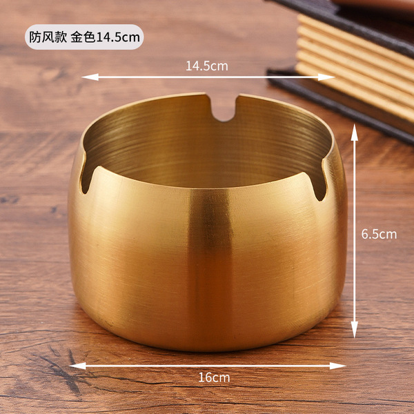windproof ashtray stainless steel for hotel for commercial use