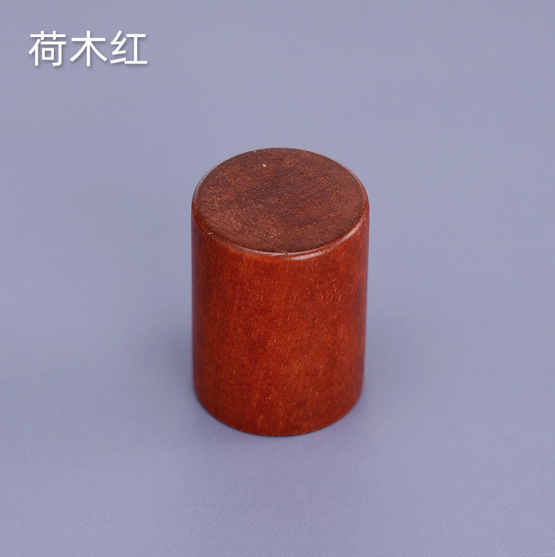 Venta al por mayor directa de fábrica en stock bayoneta botella de perfume cilíndrica multicolor cubierta de madera cosméticos cubierta de palo de rosa