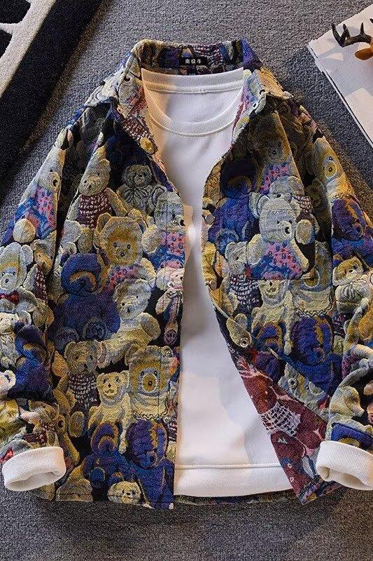 2025 Frühling und Herbst Cool für Männer, Ins High Street Trendy Brand, Harajuku Style, koreanische Version, Loose Fit Jacke_voghion.com