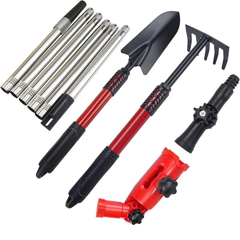 Amazon Multi-Angle Eaves Gutter Cleaning Tool with Extension Pole to Clear Ground Roof Leaves Tool Set