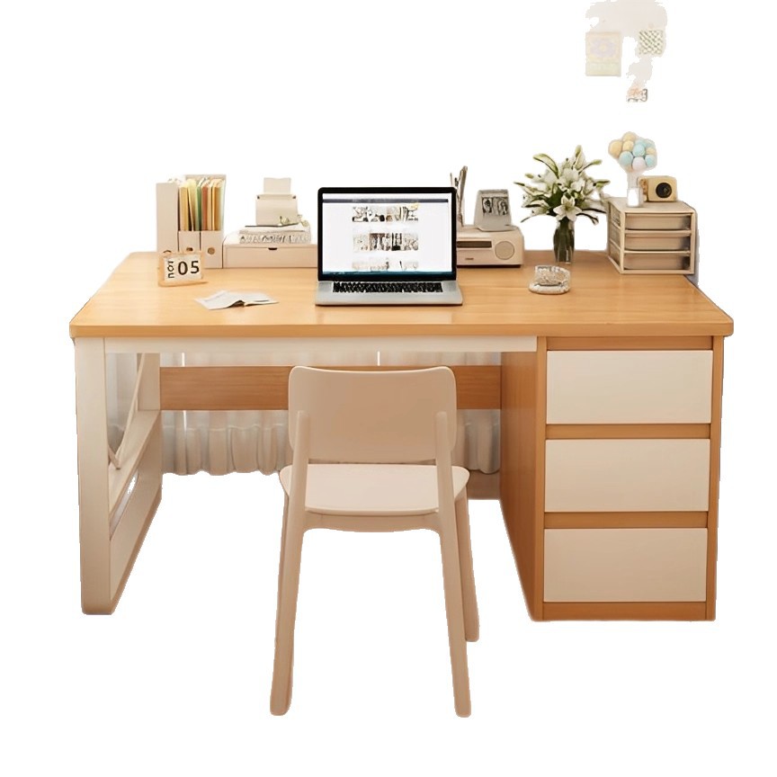 Escritorio de escritorio para estudiantes domésticos con cajones escritorio de escritura escritorio de dormitorio escritorio de alquiler simple escritorio de oficina
