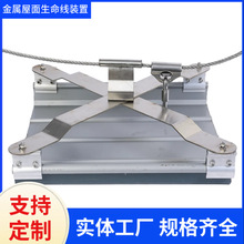 定制无障碍防坠系统金属屋面配件防坠落系统水平生命线安全防坠器