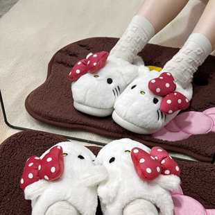 hellokitty����Ь�ɐ۰��Ů�Ӽ��⴩�ﶬ����ů��ͨkt؈���^����