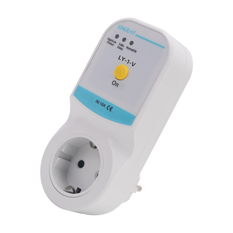 跨境新款欧盟LY-1-V计量插座220V 16A过欠压保护过流过载保护功能|undefined