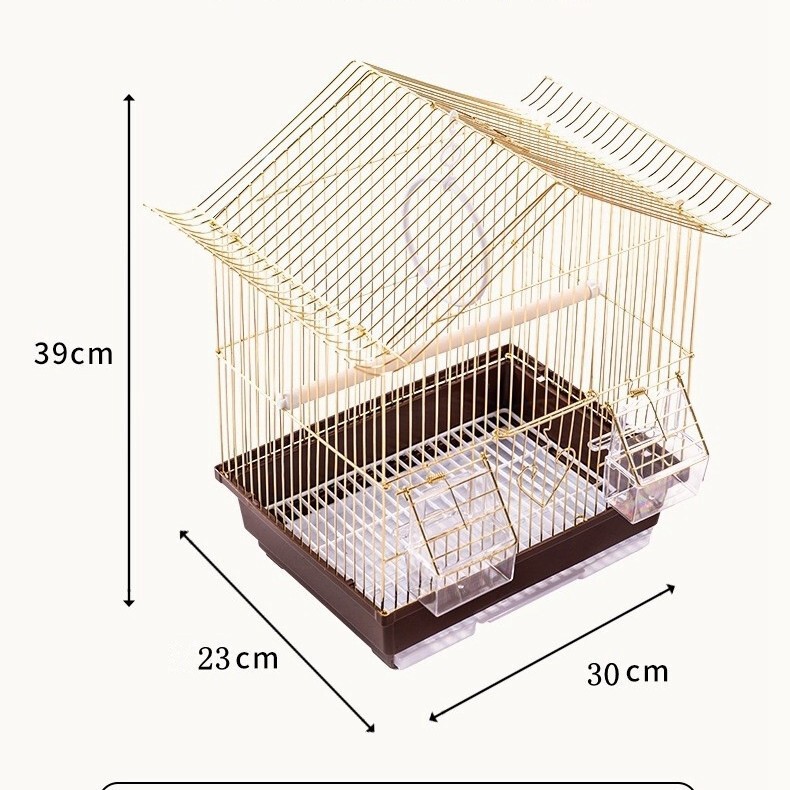 A111G Gold-Plated Bird Cage, Budgerigar Cage, Parakeet Cage, Iron Cage, Animal Cage A113Ga502G