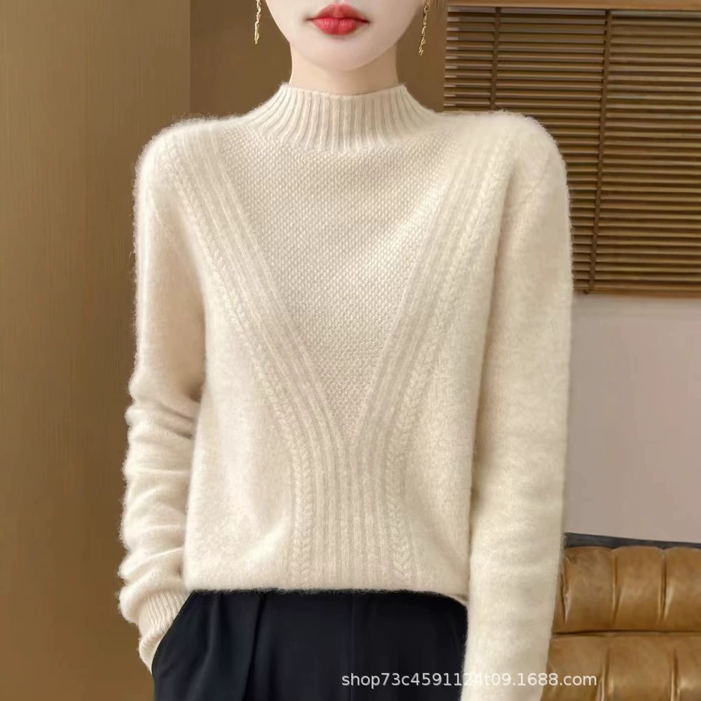 Осень и зима 2024 новая чистая шерсть из семи игл утолщение