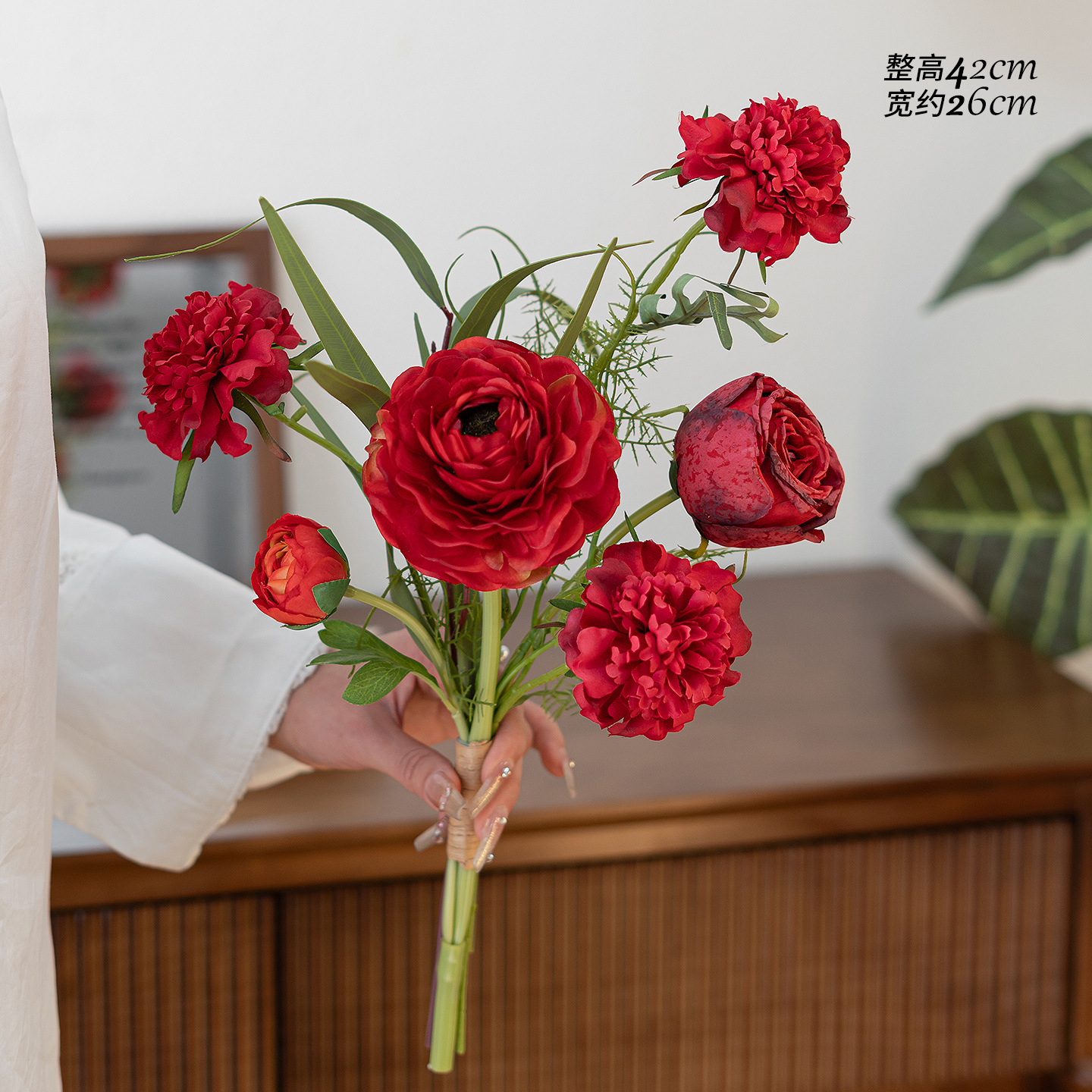 大红2头露莲钻石玫手札