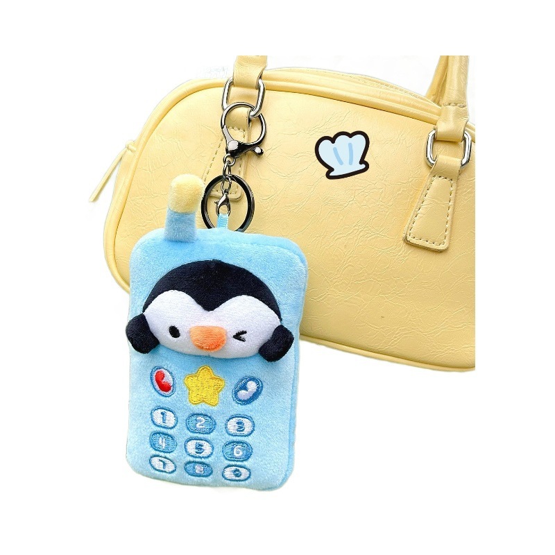 新しい携帯電話ペンギンぬいぐるみキーホルダーハッピーリトル人形人形カップルギフトバッグペンダントギフト卸売|undefined