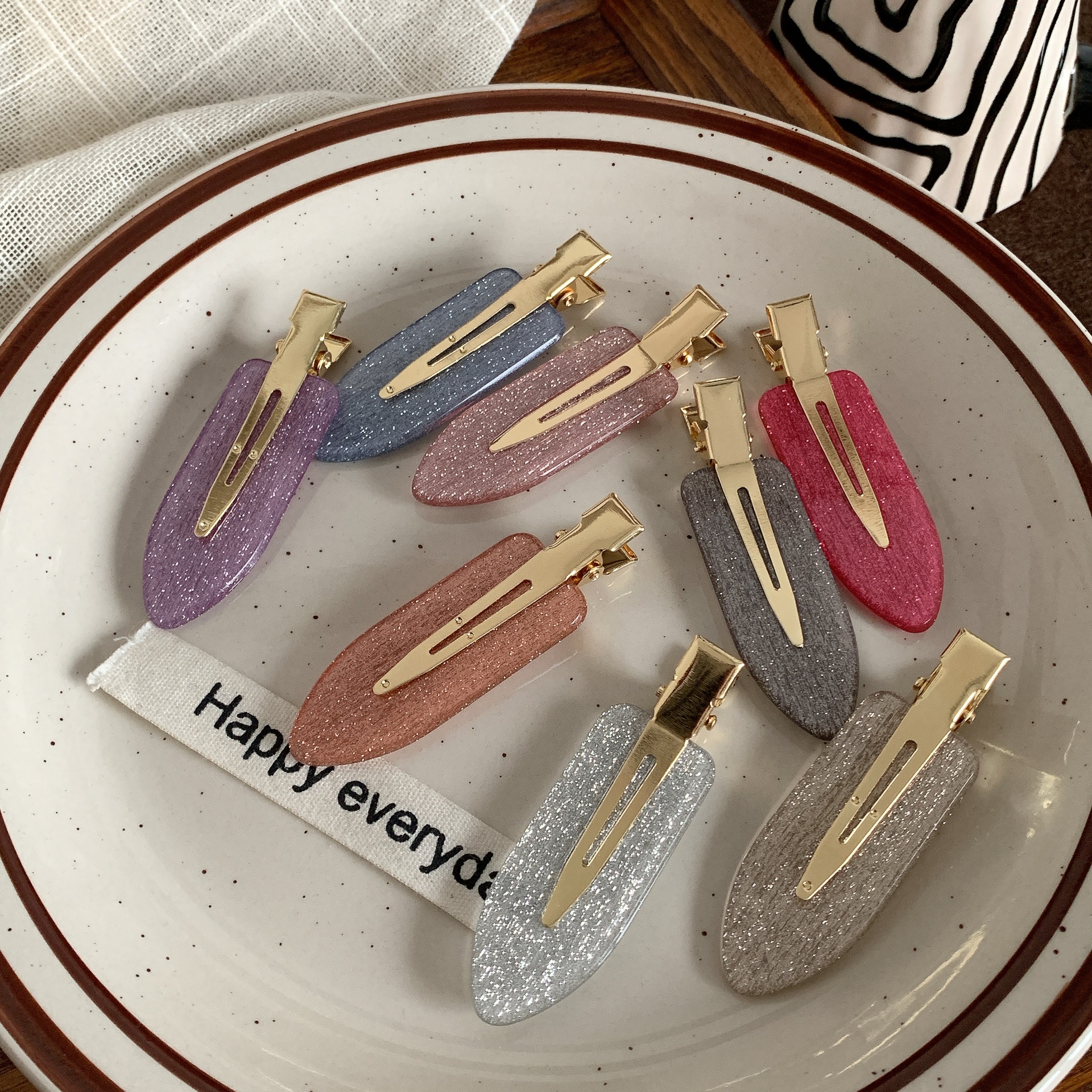 Women's Geometric IG Style Sweet Acetic Acid Sheets Hair Clip display picture 4