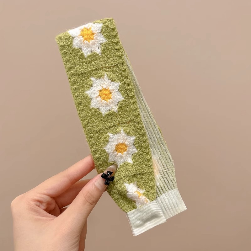 Pastoral viento de punto velcro broche frente de mujer fresa acabado artefacto para adultos broche de cabello 2025 nueva banda de cabello