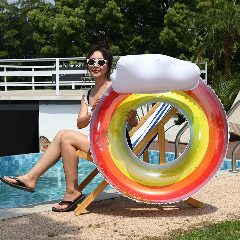 (Cross-border trading), rainbow nail sequins, swimming ring, water inflatable sofa, chair for double, cloud