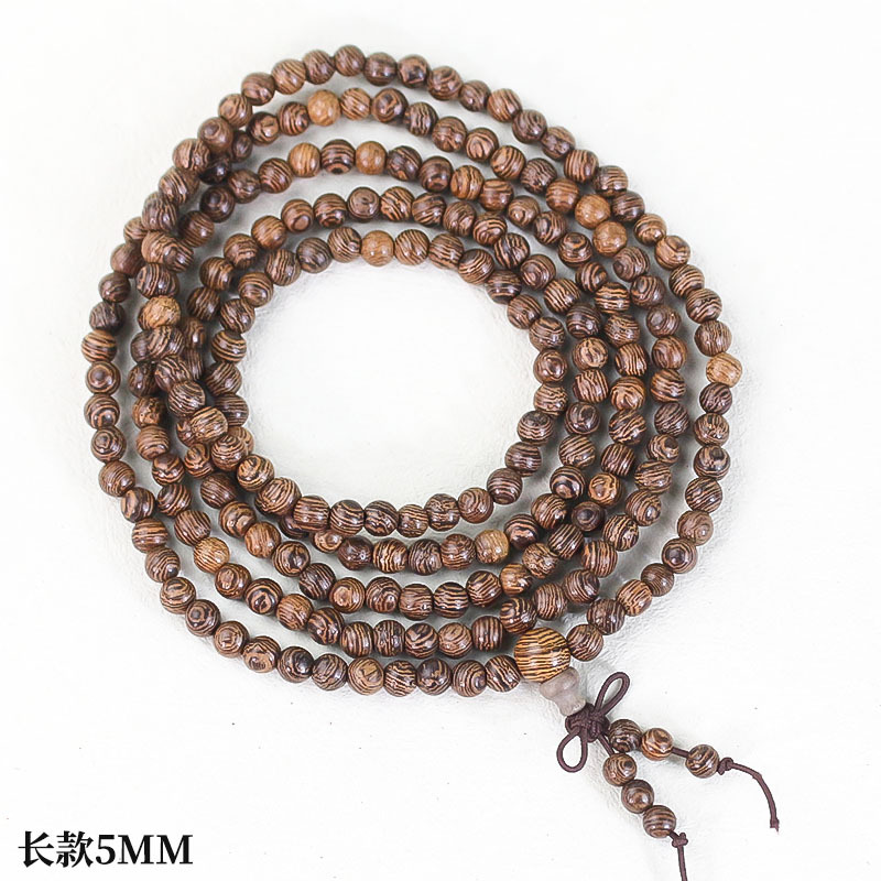 Fábrica al por mayor ala de pollo pulsera de madera hombres y mujeres pareja joyería regalo Rosario pulsera de madera wenwan 108 cuentas de Buda