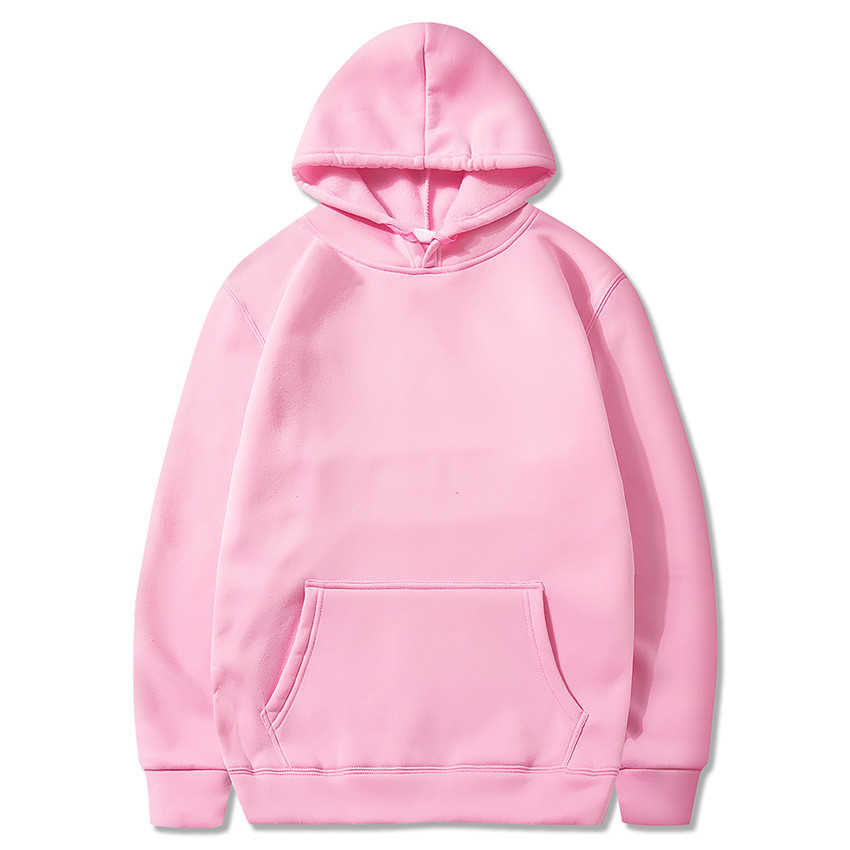 Men's Clothing Models Plus Velvet Thickened Hooded Jacket Solid Color Light Board Blank Hoodie Wholesale LOGO Printing Tide_voghion.com