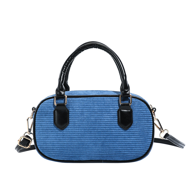 Bolsas de hombro de alto valor de color macarón para hombres y mujeres, bolsas de mano de niños a rayas de moda, bolsas para niños de caimón de otoño y invierno
