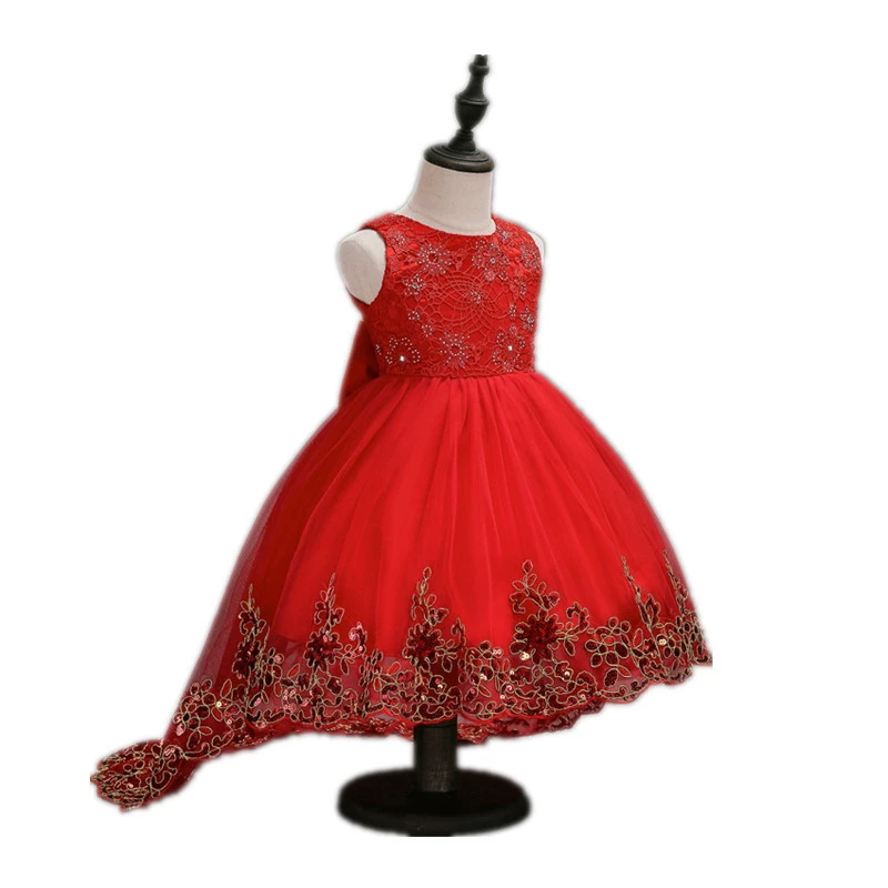 Summer lace dress, small princess costume, suit, lace dress, flowered