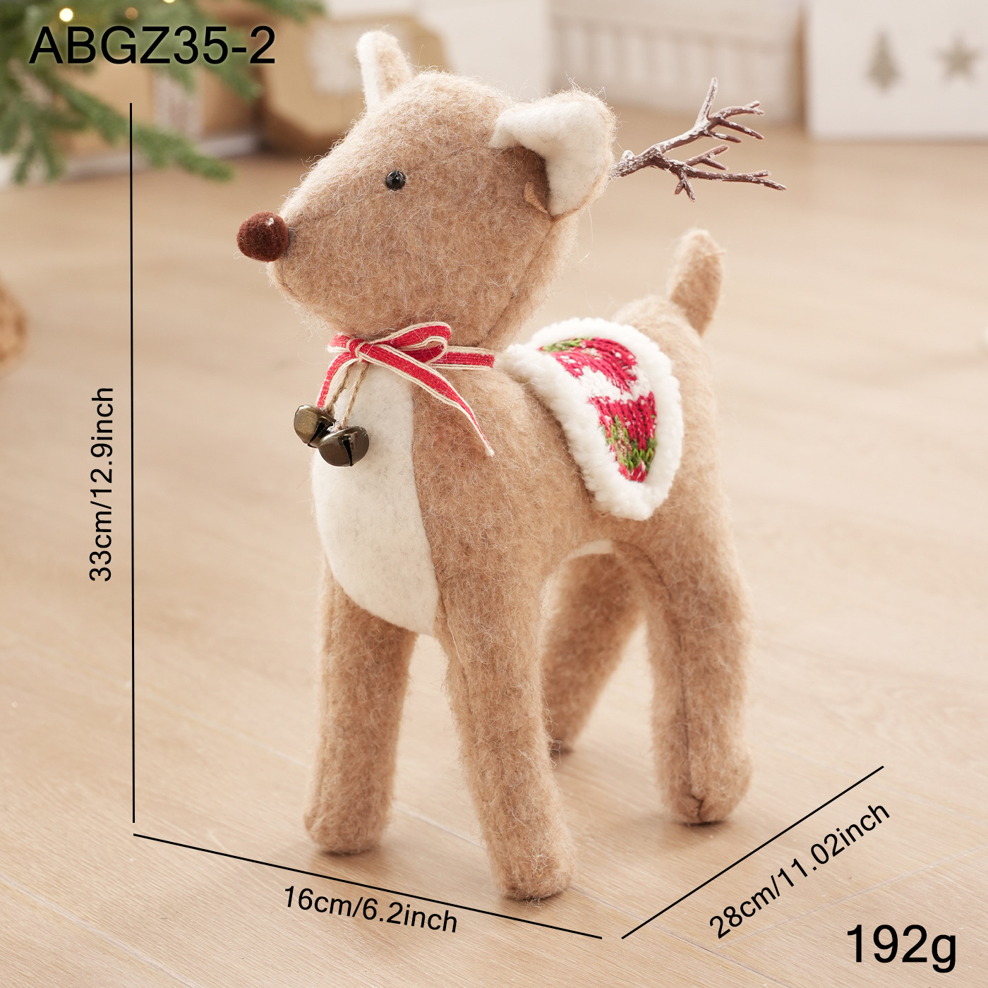 Nuevos muñecos de peluche transfronterizos muñecas de nieve muñecas decoración de escritorio muñecas decoración de vacaciones