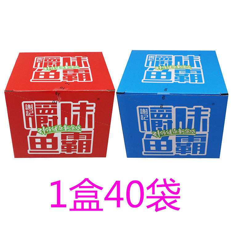 谢记显峰嚼味鱼霸13克/袋香辣鱼干小鱼仔糖醋味香辣味开袋即食无