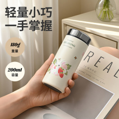316不锈钢陶瓷内胆保温杯女2025新款高颜值便携小巧水杯ins风杯子