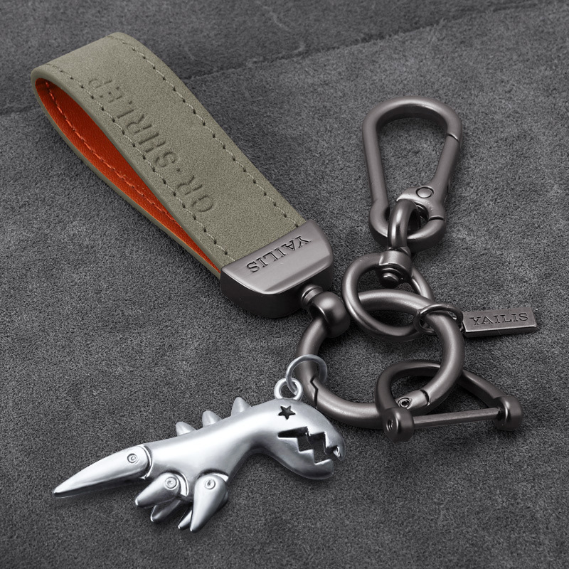 네이비 스웨이드 + 허리 매달려 + 실버 공룡 [D 버클 보내기]]