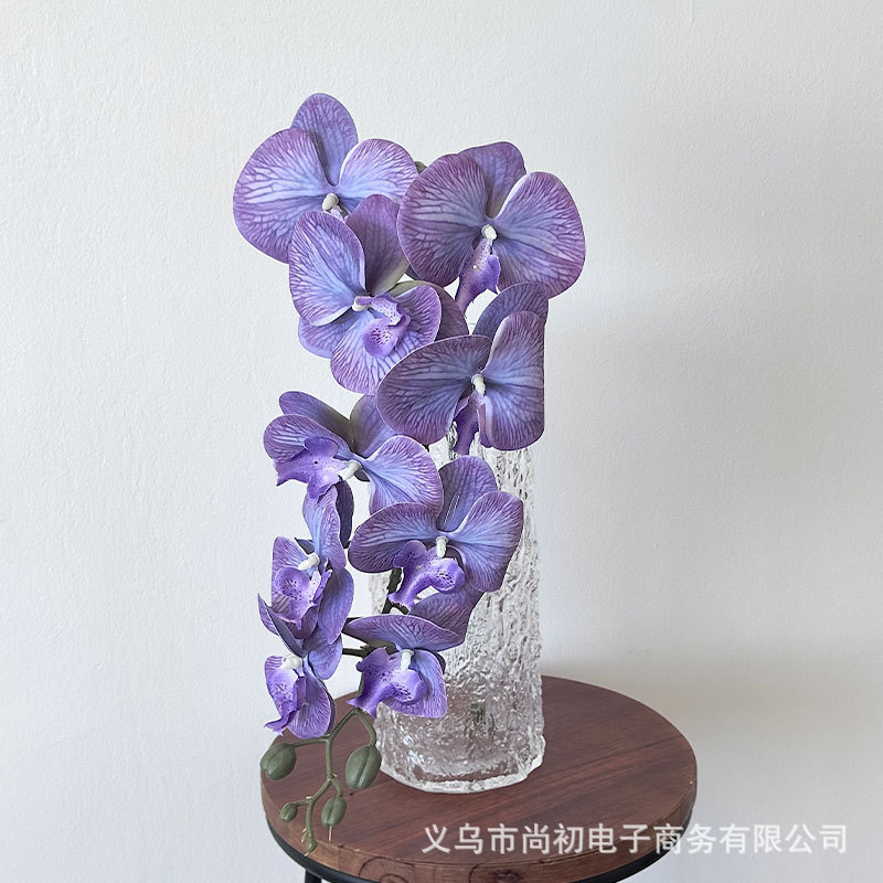 Jardín verano película adhesiva 3D sensación de mano simulación orquídea mariposa accesorios de fotografía en el hogar de 95 cm de altura multicolor opcional vestido para el hogar