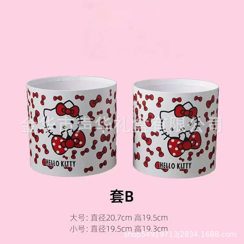 新款黑皮KT全系列产品教师节鲜花花束包装手提袋DIY包装礼盒花盒|undefined