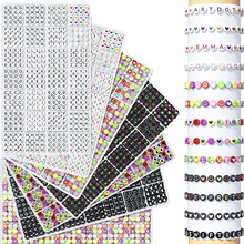 跨境热销1400PCS字母珠套装28种风格友谊diy手链散珠珠宝制作套件