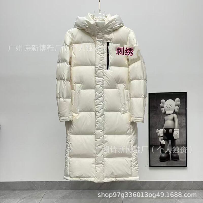 韩版北脸长款过膝男女羽绒服防寒保暖白鸭绒运动加厚外套面包服|undefined