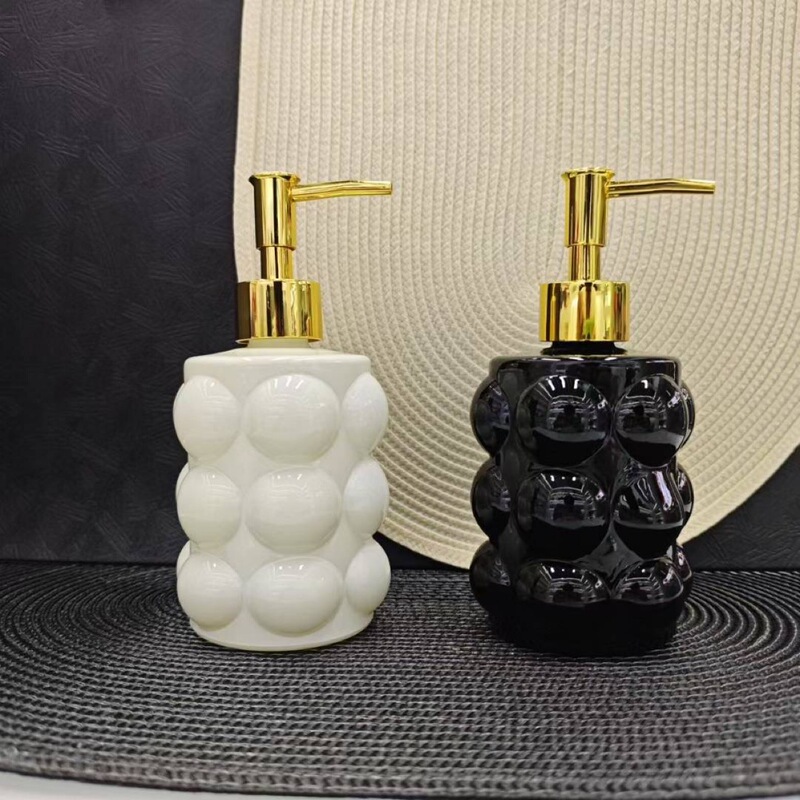 Ceramic Hand Sanitizer Bottle, Accessible Luxury Hotel Club, High-Looking Shampoo and Shower Gel Sub-Bottle, Push-Type Household Ceramic Hand Sanitizer Bottle, Accessible Luxury Hotel Club, High-Looking Shampoo and Shower Gel Sub-Bottle, Push-Type Household