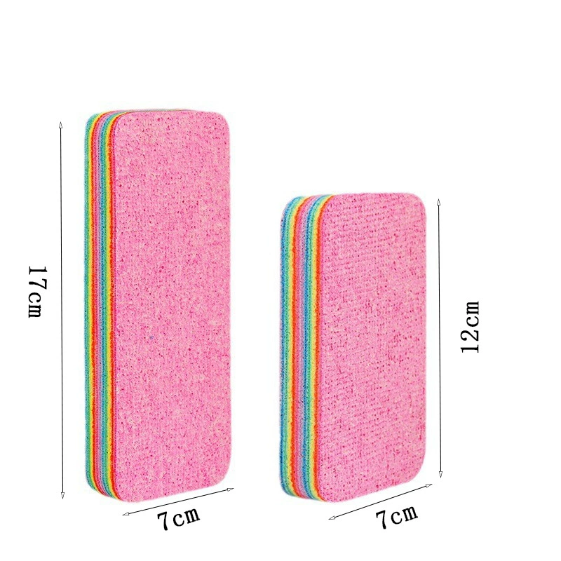 Rainbow rag can tear rag sucking dish towel cleaning kitchen household lazy dish cloth brush special cleaning cloth