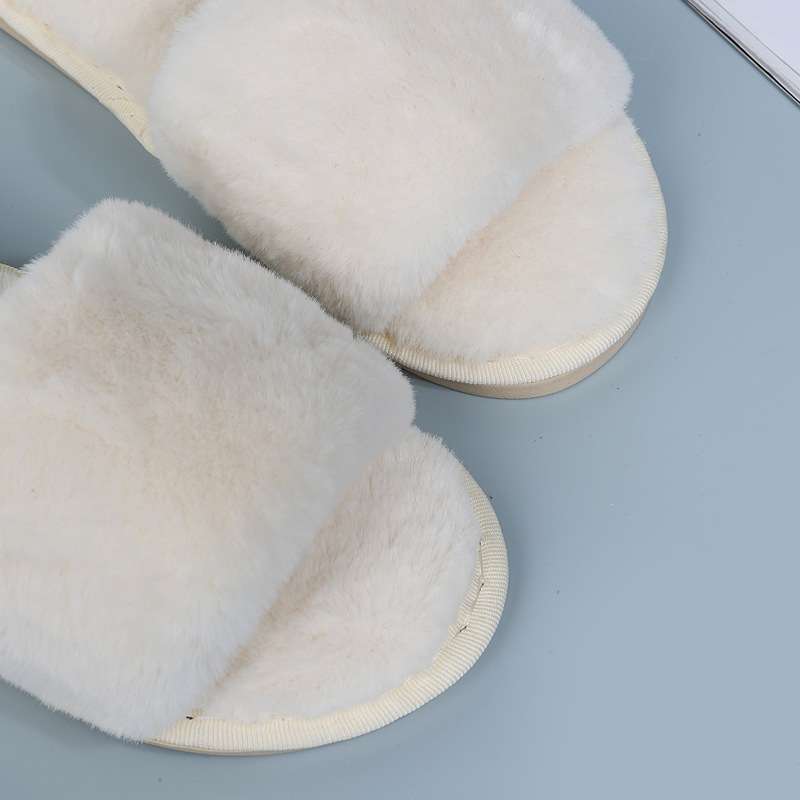 Velvet Plush Open-Toe Closed-Toe Autumn Indoor Lightweight Cushioned Memory Foam Breathable Indoor Shoes House Shoes_voghion.com