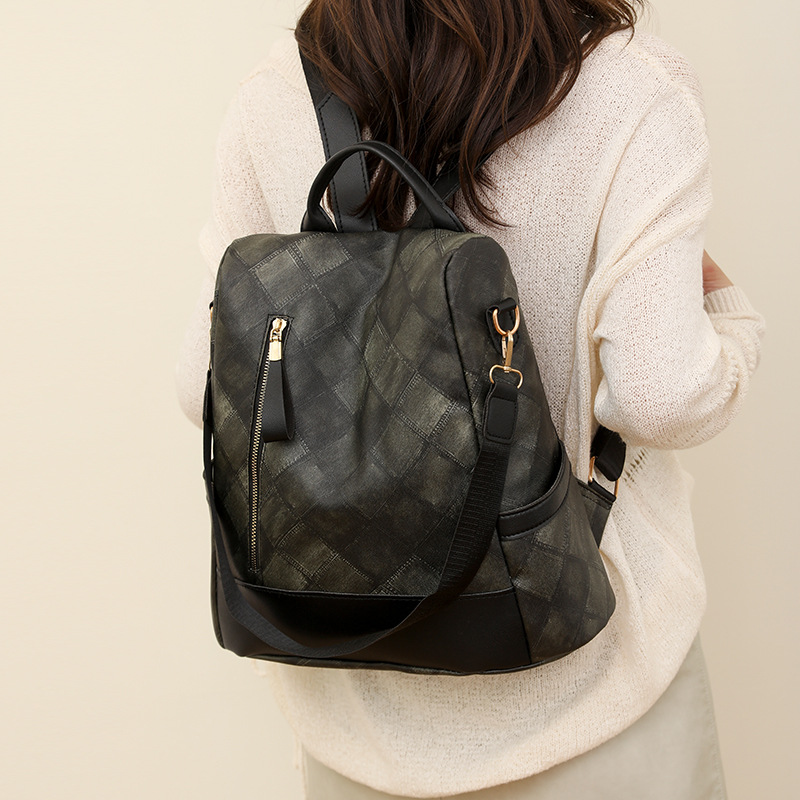 2023 New Multifunctional Anti-theft Backpack for Women with Large Capacity Leisure Women's Backpack Dual-purpose Shoulder Bag_voghion.com