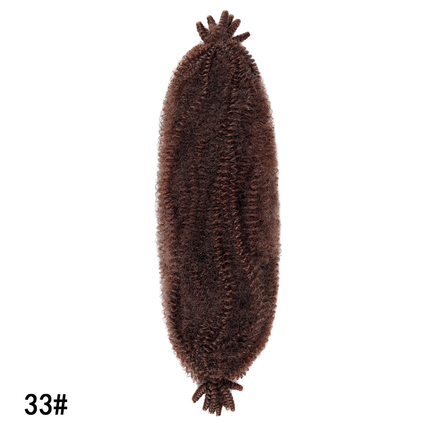 Extensiones de Cabello Rizado Afro Crochet de 24 Pulgadas Fibra Sintética de Alta Temperatura image 16