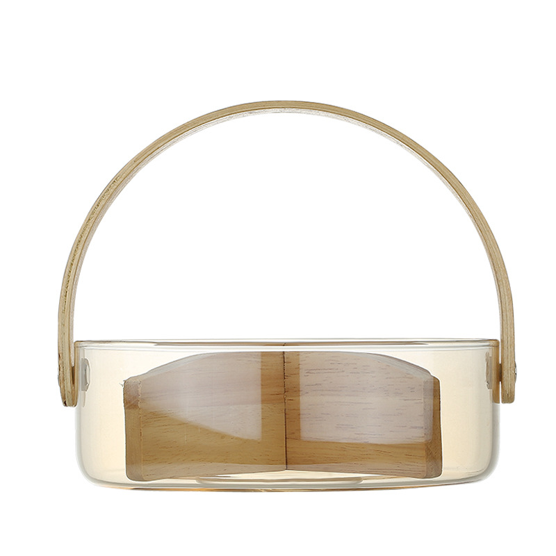 Cesta de almacenamiento nórdica de gran capacidad para sala de estar, uso doméstico, cubo para frutas de bar, bandeja para vino de cristal, bandeja para frutas y verduras