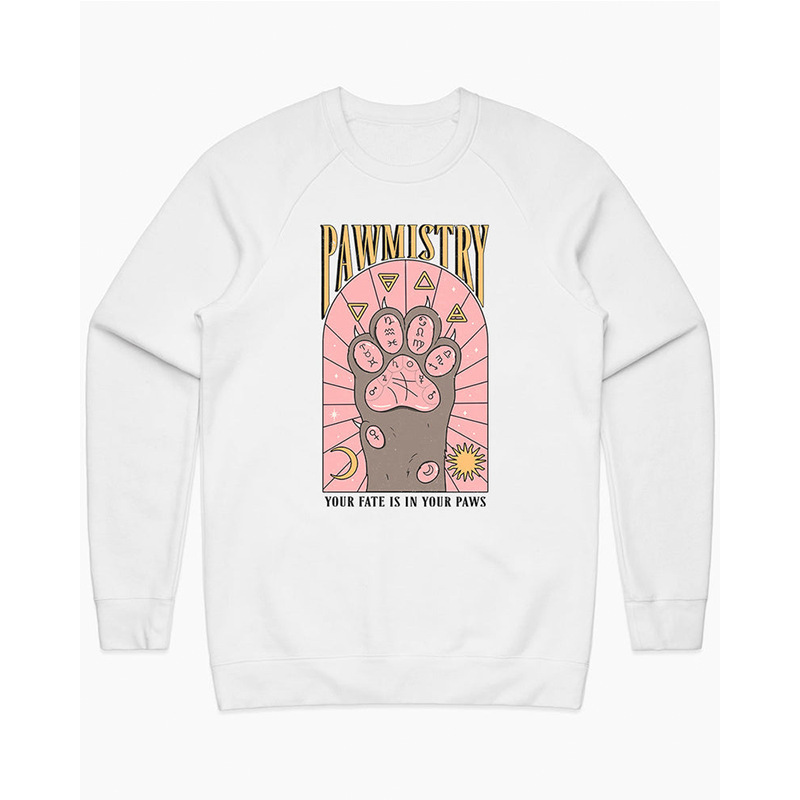 Autumn and winter New HOLY CAT CAT cute CAT series simple High Street vintage round neck sweater