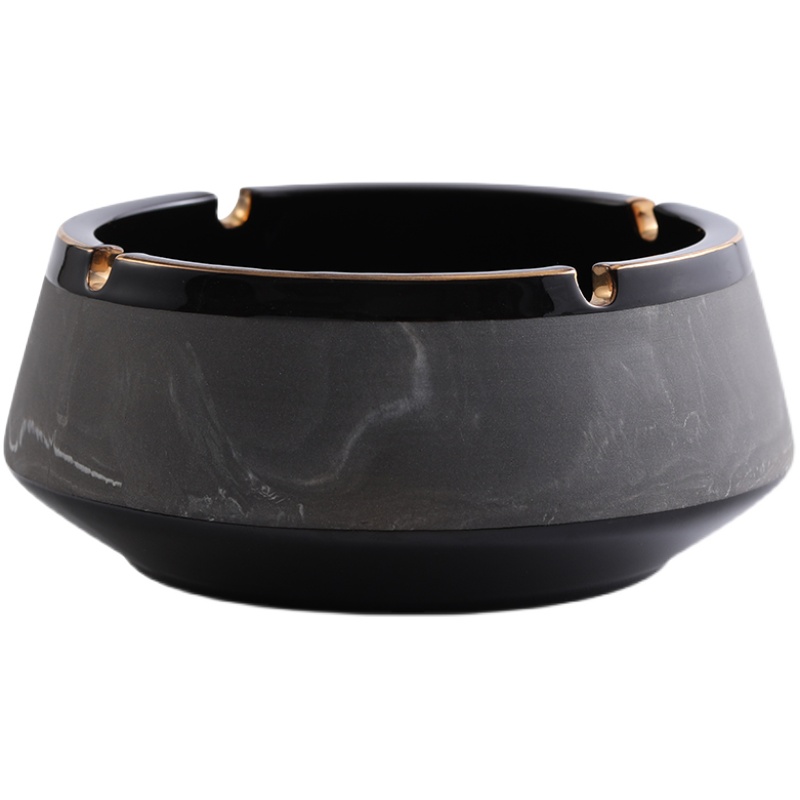 (2개) 창조적 인 성격 추세 하이 엔드 세라믹 재떨이 안티 플라이 애쉬 가정용 거실 사무실 재떨이 빛 럭셔리 하이 엔드 감각