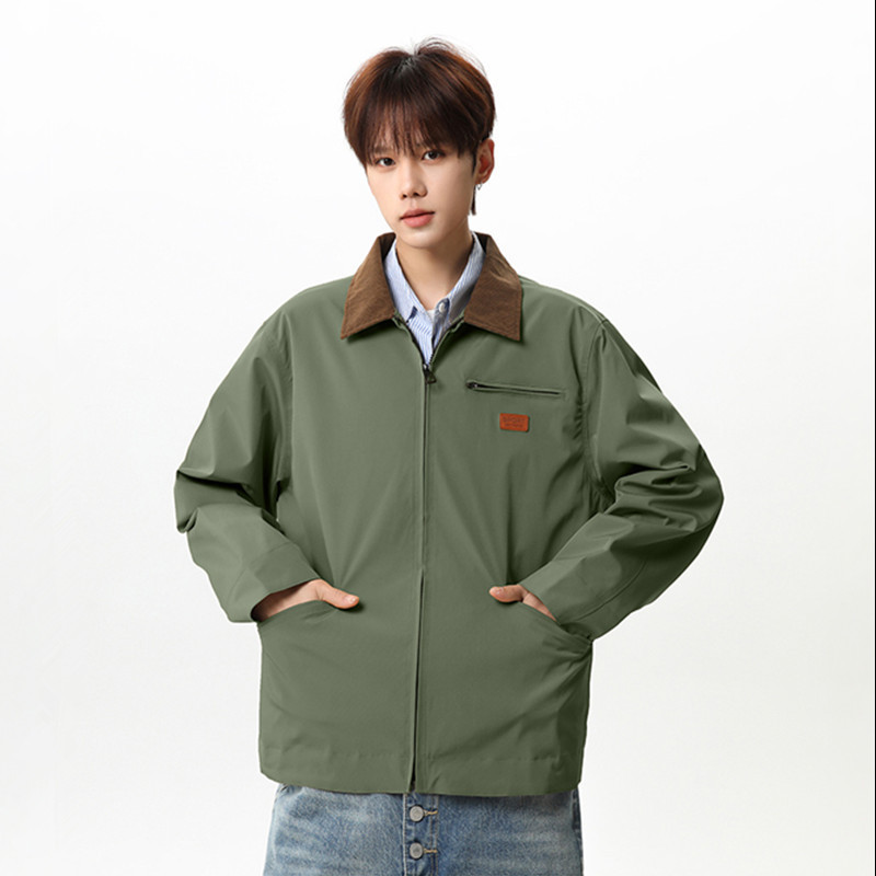 Spring and Autumn Jacket for Men, Japanese Style Lapel Casual Workwear Coat, Trendy Men's Fashion Versatile Men's Pants, Men's Top Spring and Autumn Jacket for Men, Japanese Style Lapel Casual Workwear Coat, Trendy Men's Fashion Versatile Men's Pants, Men's Top