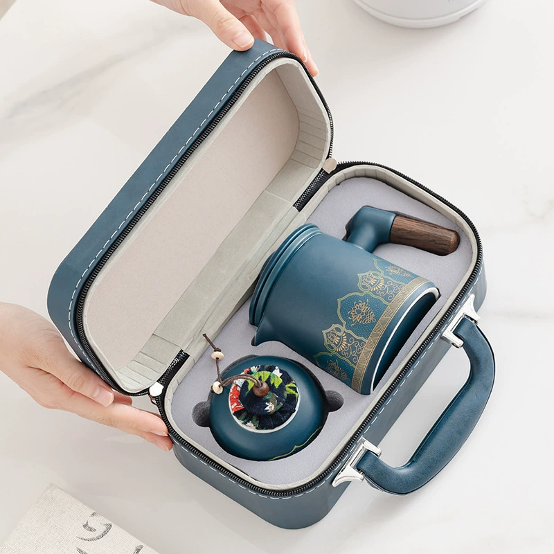 Travel handheld tea set for traveling, Birthday gift