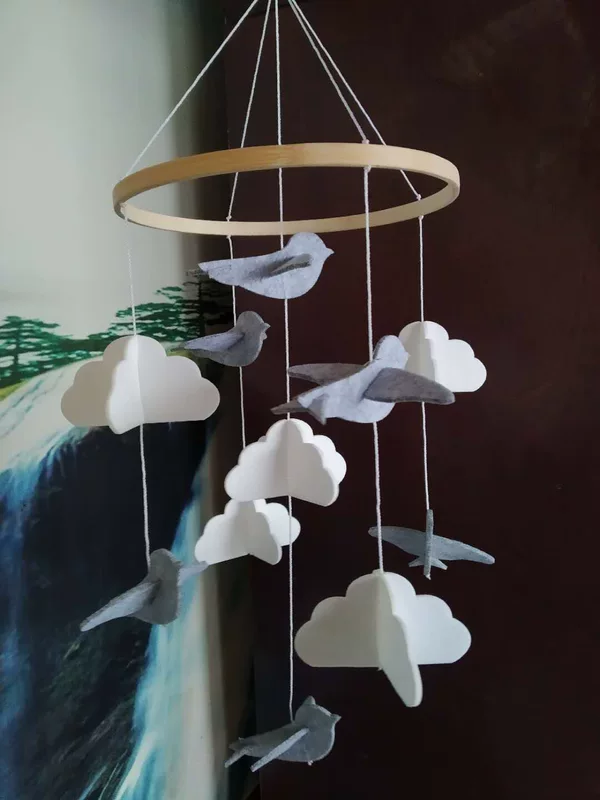 Children's creative three dimensional pendant, DIY
