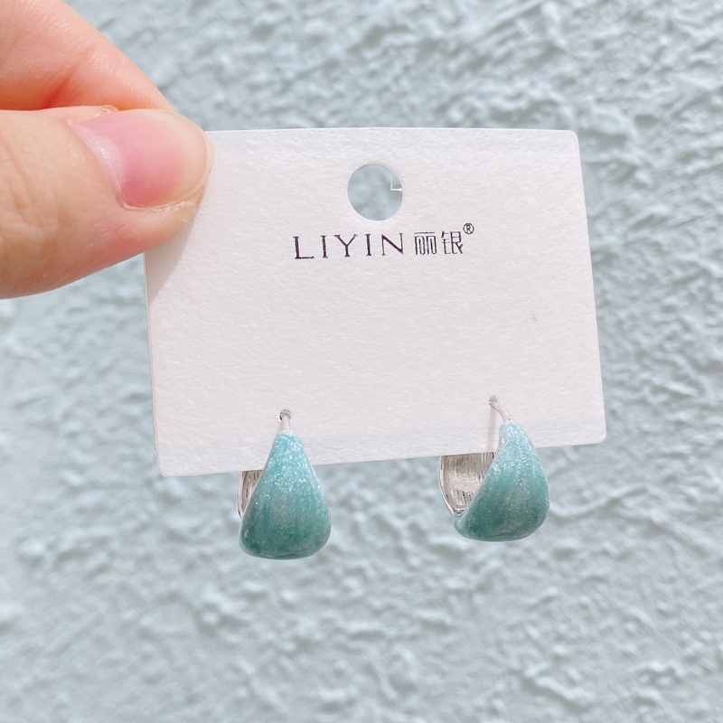 Liyin/Libeliying カラフルなオイルドリップシリーズ ニッチデザイン 高級感 おしゃれな雰囲気 イヤリング イヤリング|undefined