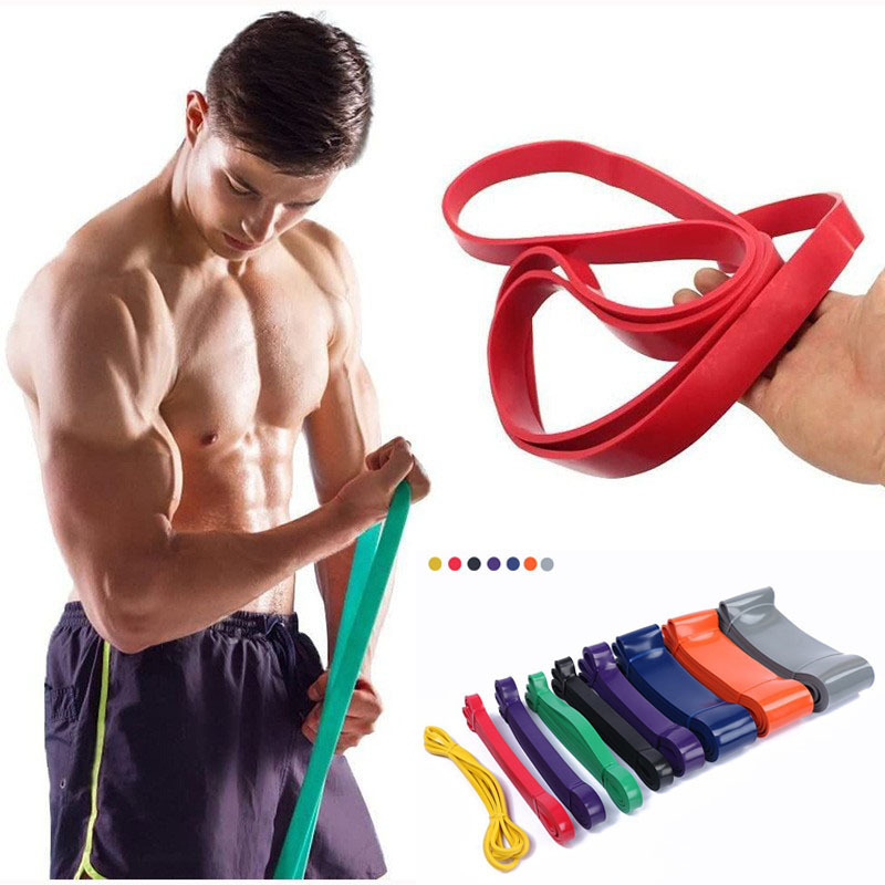 Tpe fitness elastic belt pull-up resistance belt indoor fitness tension rope strength tension belt elastic rope