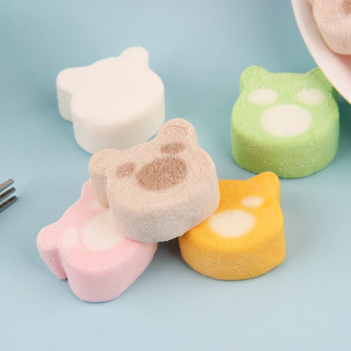 Imported from the Philippines, Cornish Teddy Marshmallow Chocolate Marshmallow Fruit Jam Sandwich 70g Sugar Wholesale