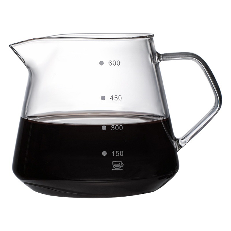 Venta al por mayor vidrio mano cafetera traje café filtro taza compartir olla cerveza cafetera aparato imprimible Loge